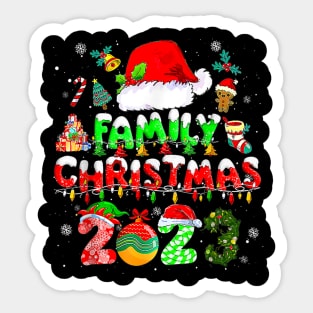 Family Christmas 2023 Matching Squad Santa Elf Sticker